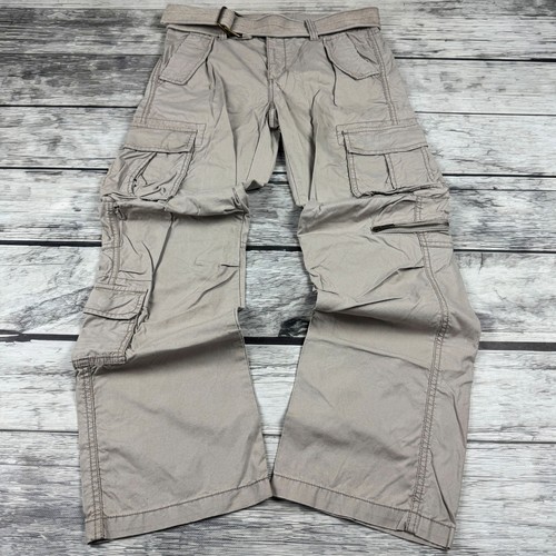 Pantalone cargo uomo beige