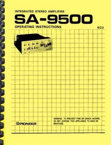 Pioneer 9500 amplificatore - pioneer, sa-9500