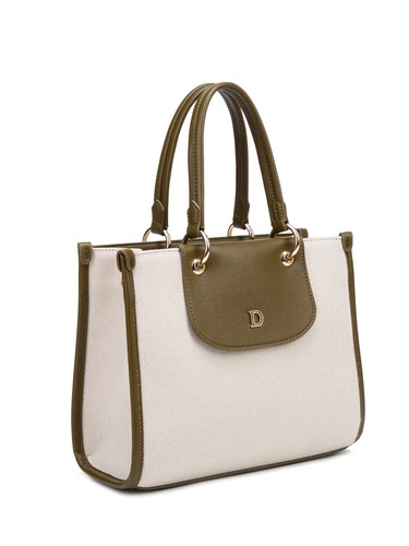 Borsa mano bicolore - borsa, tessuto
