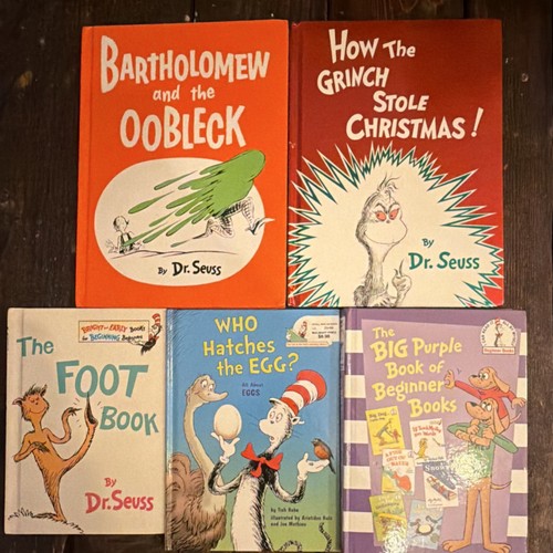 Seuss lot 5 hardcover - seuss,