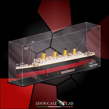 TECA IN PLEXIGLASS ACRILICO-SHOWCASE-TECA PER SET LEGO® 10294-TITANIC-EXPERT-NAV