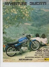 advertising Pubblicità-MOTO DUCATI 350 GTL 1976-MOTOITALIANE MOTOSPORT  EPOCA