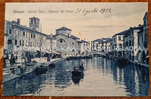 Cartolina chioggia canale vena - chioggia,