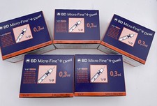5 x BD Microfine Demi 0,3ml