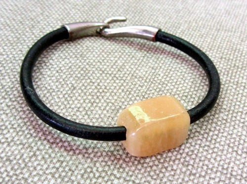 Bracciale corda pelle - di,