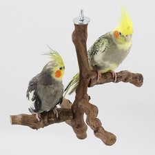 Trespolo in legno per uccelli