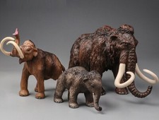 3 pezzi mammut animale