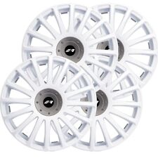 Simoni Racing  kit 4 Copricerchi 14" in ABS – Grand Prix White - art.GP/14W