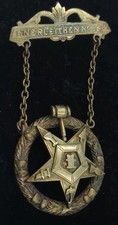 Masonic Medal In Silver Gilt