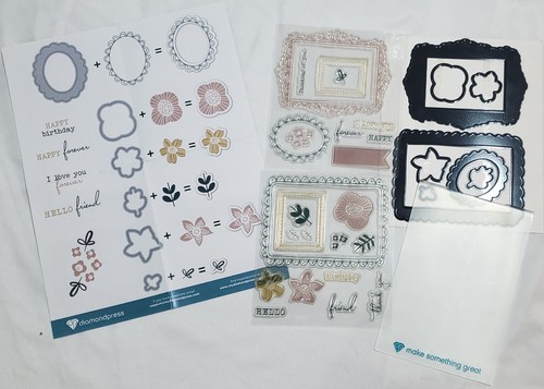 Diamond press stamp die - stamp, set