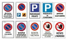 CARTELLO TARGA SEGNALETICO CARTELLI SEGNALETICI SEGNALE IN PVC ESTERNO CM 20X30