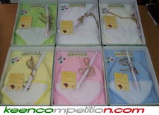 ACCAPPATOIO NEONATO QUADRATO SPUGNA TELA AIDA X RICAMO PUNTO CROCE 100% COTONE