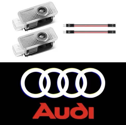 Coppia luci led logo audi - coppia,