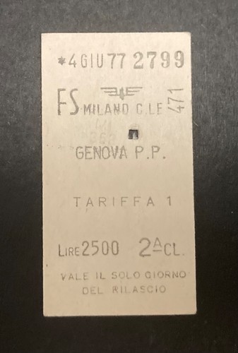 Biglietto ticket treno - ticket,
