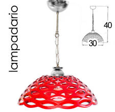 LAMPADARIO ROSSO RED MODERNO