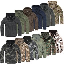 Brandit Windbreaker S-5XL Giacca Impermeabile Sci Snowboard Fodera Uomo a Vento