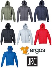 JRC Felpa OKLAHOMA MAN in Cotone con Cappuccio Zip Intera Colletto Rialzato Uomo