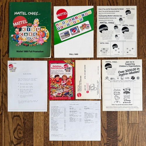 Mattel cares 1989 - mattel,