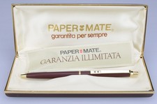 Paper Mate Penna Sfera "Lacca Bordeaux" Made in USA 1980s Nuova !!!