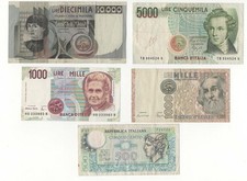 Lotto 5000 lire bellini - ,
