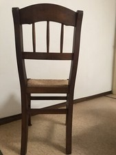 Sedia In Noce Impagliata A Mano