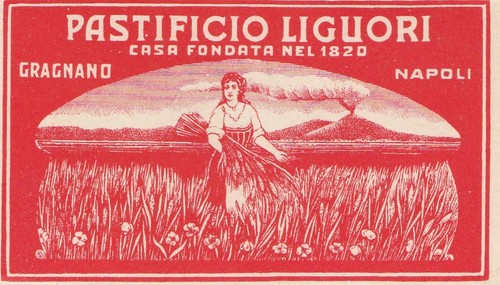 Etichetta pastificio liguori - etichetta,