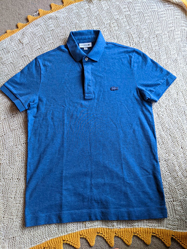 Polo lacoste uomo blu manica - polo,