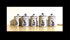 Set Vasi Porta Spezie In Ceramica - Dipinte a Mano