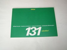 Cartella Stampa - Disegni Tecnici Fiat 131 Mirafiori