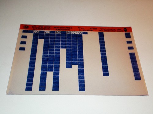 Microfiche catalogo ricambi - catalogo,