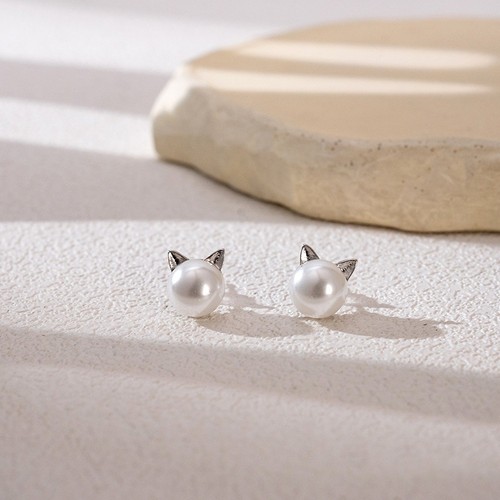 Orecchini gatto leggeri 925 - orecchini,