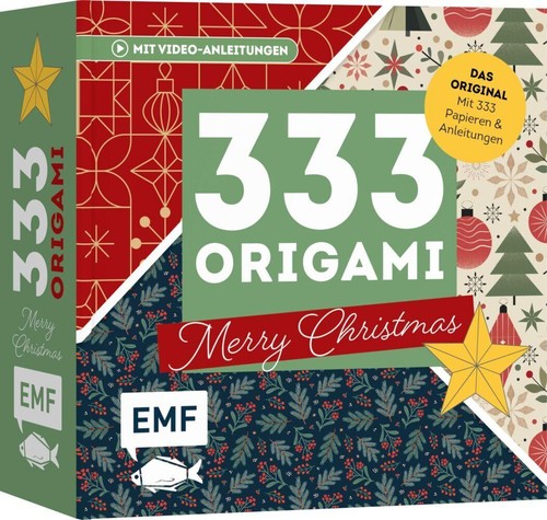 333 origami merry christmas - -,