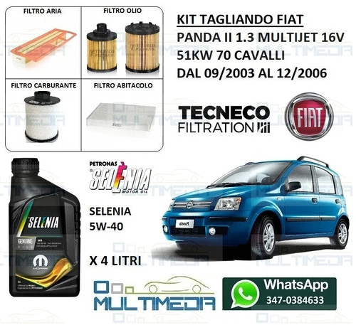 Kit tagliando filtri olio - kit, 4