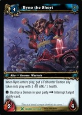 Ryno the Short - Drums Of War - World of Warcraft TCG
