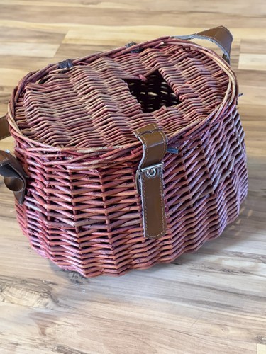 Vintage pesca creel vimini