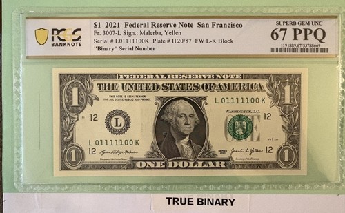 True binary 01110100 1 - true, l