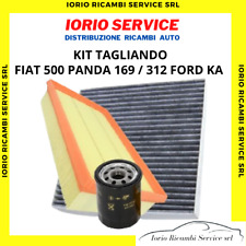 KIT TAGLIANDO FILTRO OLIO - ARIA - ABITACOLO X FIAT 500 PANDA 169 / 312 FORD KA
