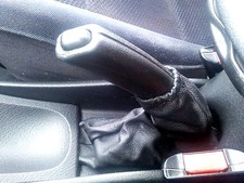 CUFFIA FRENO A MANO OPEL VECTRA B 1995 - 2004 vera pelle  NERA