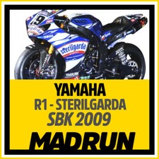Kit Adesivi Yamaha R1 SBK 2009 Team Sterilgarda - High Quality Decals