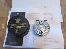 Mulinello da pesca a mosca trota leggero V buono vintage early hardy alnwick LRH 3,25"