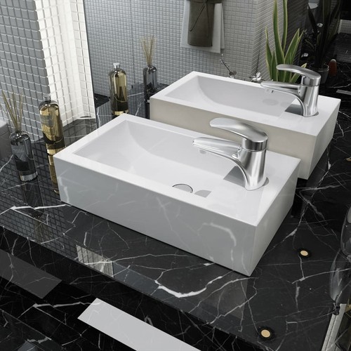 Lavandino con foro rubinetto - con,