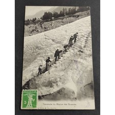 Cartolina Traversée du Glacier des Bossons