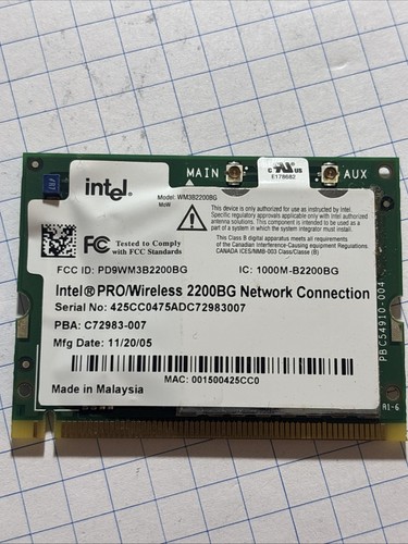 Intel pro wireless - intel,