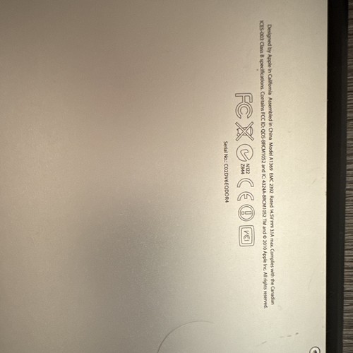 Apple macbook air laptop a1369 - apple,