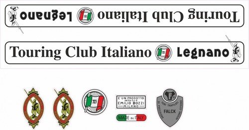 Adesivi telaio legnano touring - adesivi,