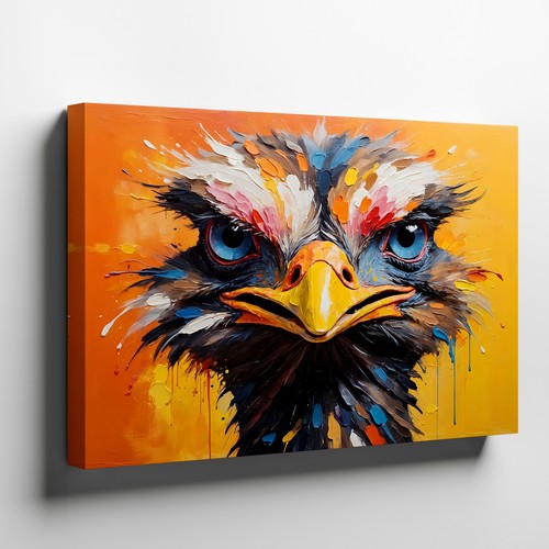 Tela colorata astratta faccia