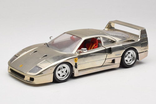 Ferrari f40 chrome silver - ferrari,