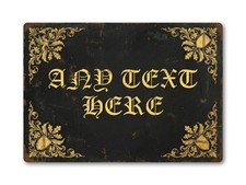 Targa inglese antica gotica