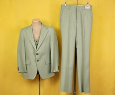 Mens VTG 70s NOS Light Green 3