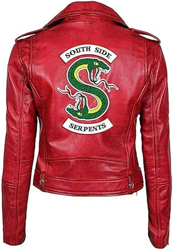 Giacca donna pelle rossa - donna,